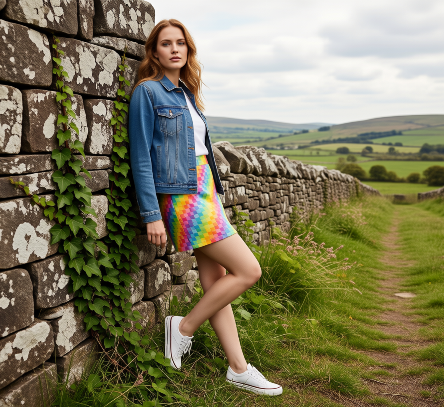 Aop Mini Skirt
