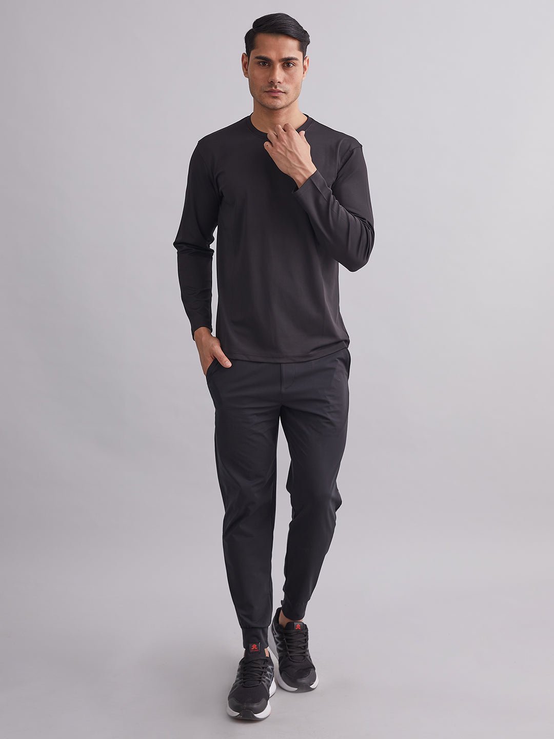 Black Durafit Torso Full Sleeves T-Shirt