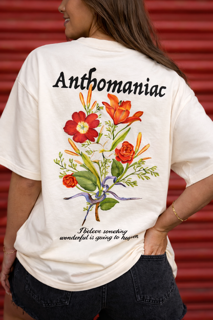 Anthomaniac Swanwhite Oversized Graphic T-Shirt