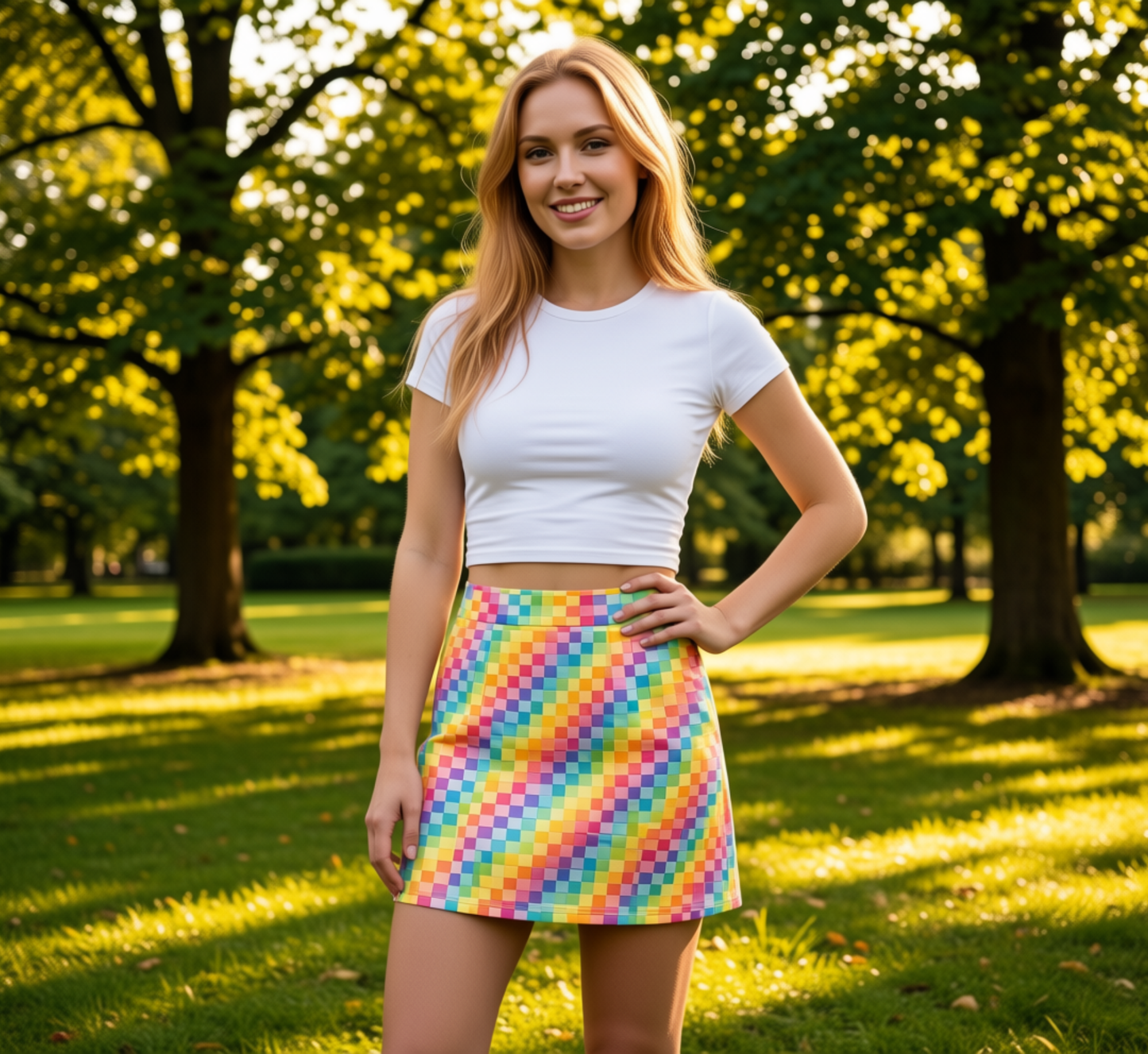 Aop Mini Skirt