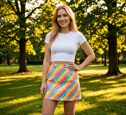 Aop Mini Skirt