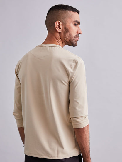 Beige Durafit Torso Full Sleeves T-Shirt