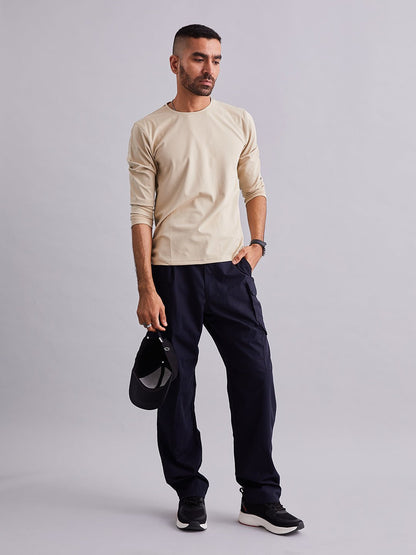 Beige Durafit Torso Full Sleeves T-Shirt