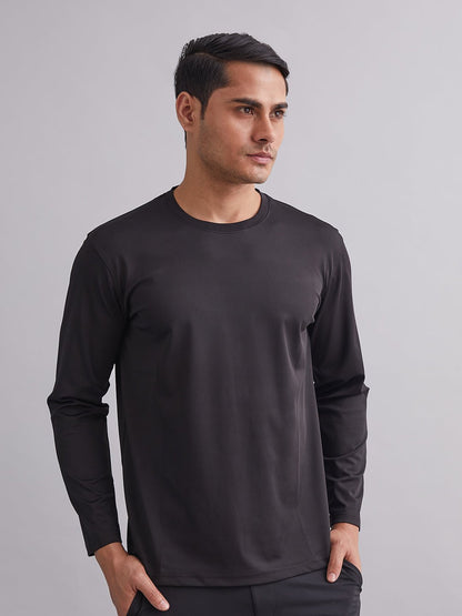 Black Durafit Torso Full Sleeves T-Shirt