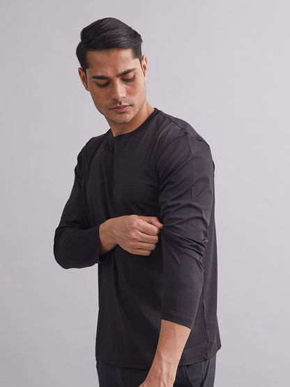 Black Durafit Torso Full Sleeves T-Shirt