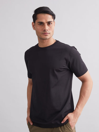 Black Durafit Torso Half Sleeves T-Shirt