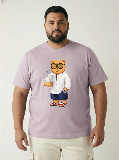 Beach Bear Plus Size Men T-shirt