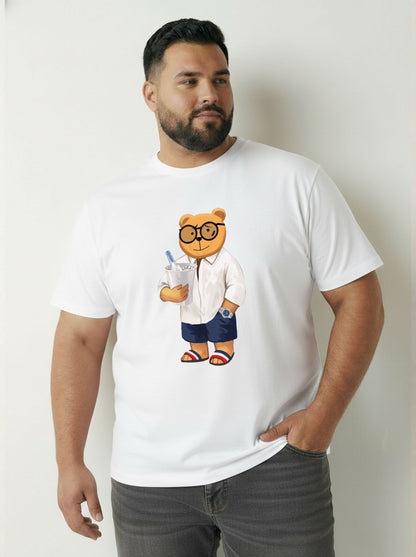Beach Bear Plus Size Men T-shirt